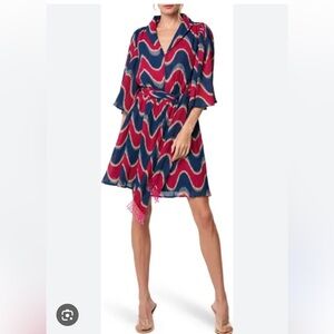 NWOT CIEBON Juni Wave Print Dress